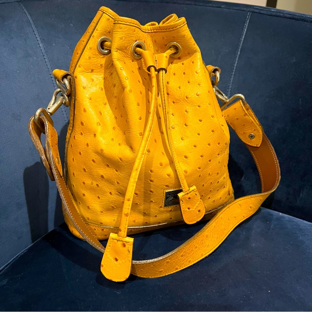 Dooney and Bourke Ostrich Bucket Bag